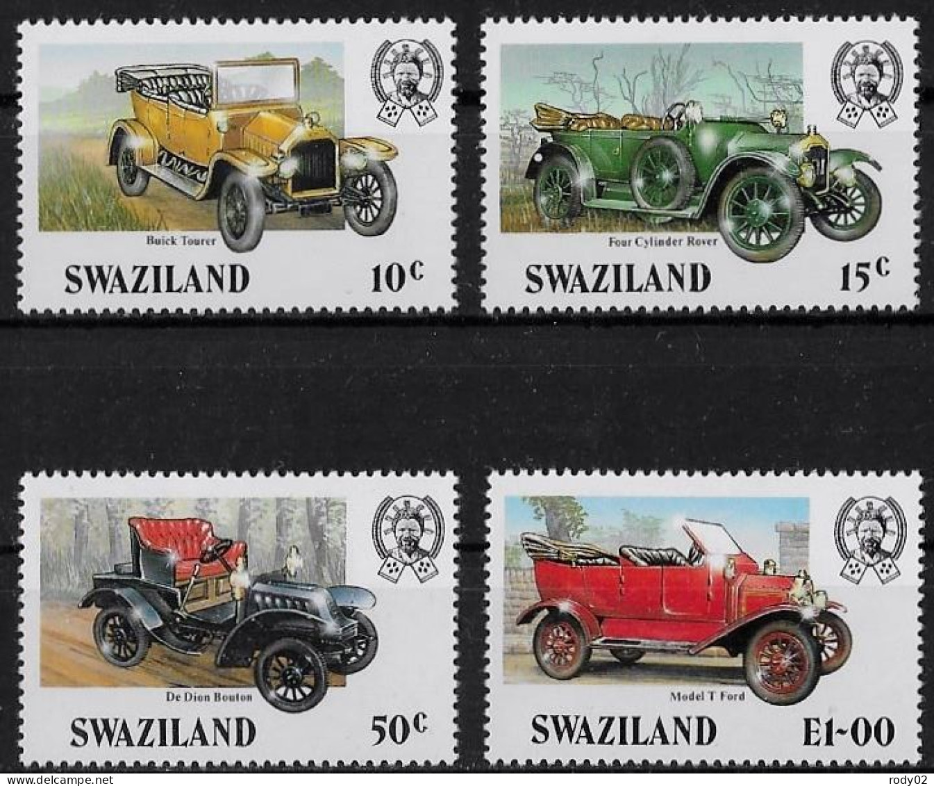 SWAZILAND - AUTOMOBILES - N° 486 A 489 - NEUF** MNH - Voitures