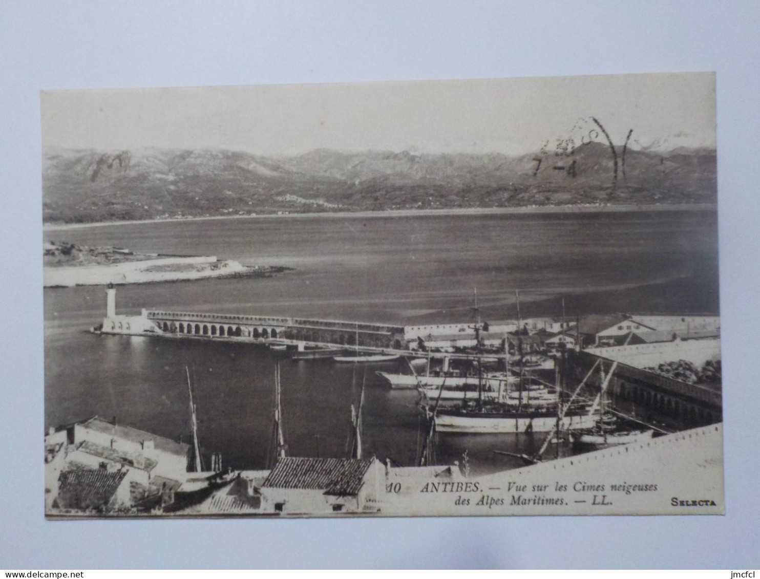 ANTIBES    Vue Sur Les Cimes Neigeuses Des Alpes Maritimes - Autres & Non Classés