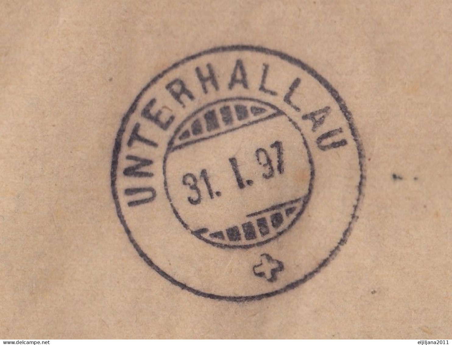 Great Britain - GB / UK 1897 ⁕ QV, "The Naturalist" two old cover LEEDS - UNTERHALLAU (Hallau), HALIEIN - see scan