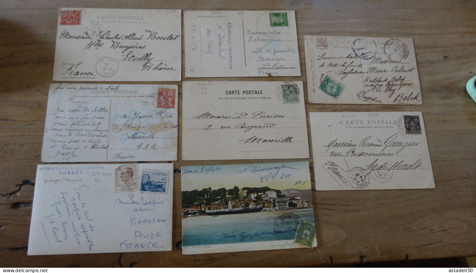 TURKIYE - TURQUIE Lot De Timbres Sur Cartes Postale  ................ 19220 - Autres & Non Classés