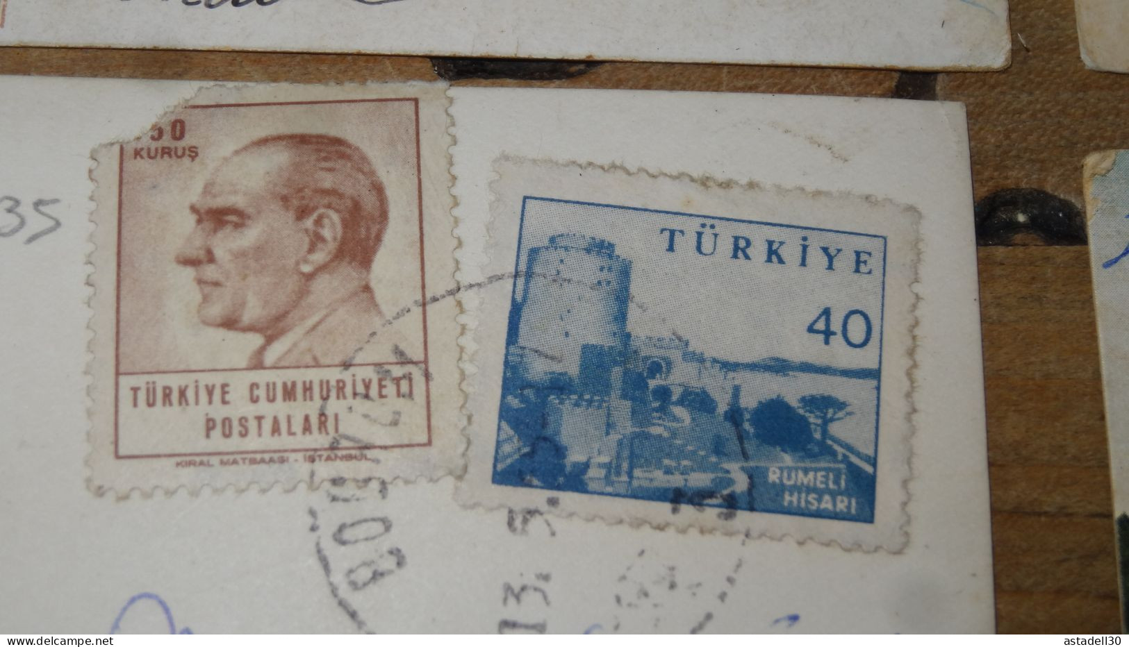 TURKIYE - TURQUIE Lot De Timbres Sur Cartes Postale  ................ 19220 - Andere & Zonder Classificatie