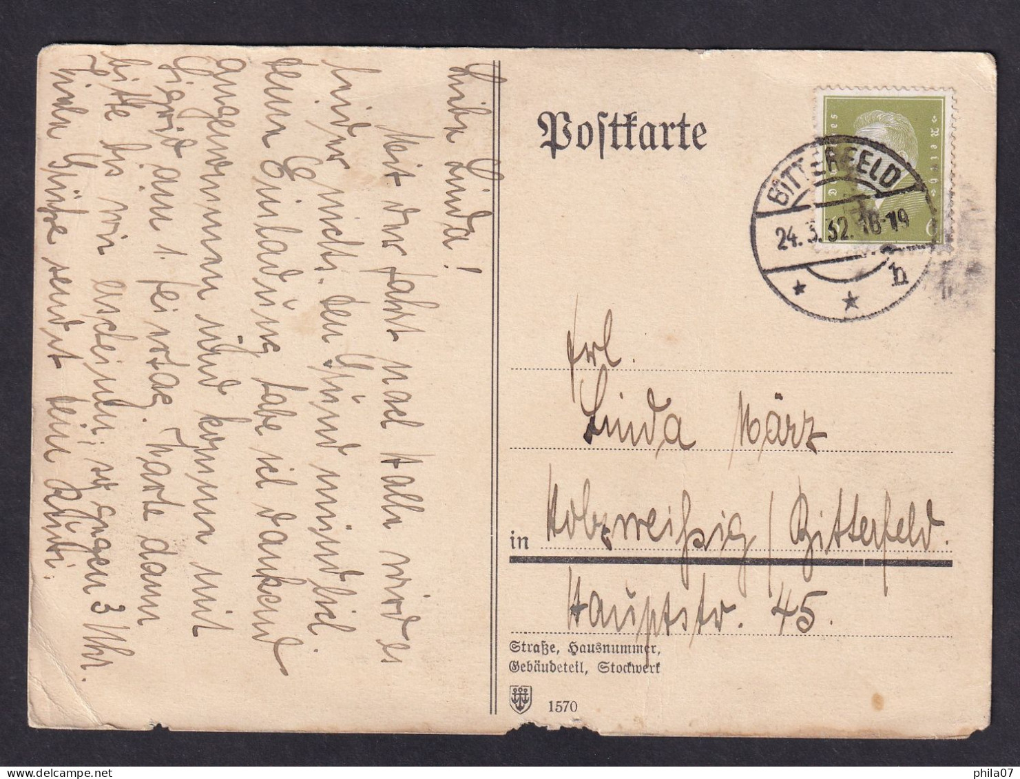 Fohliche Ostern / Postcard Circulated, 2 Scans - Silhouette - Scissor-type