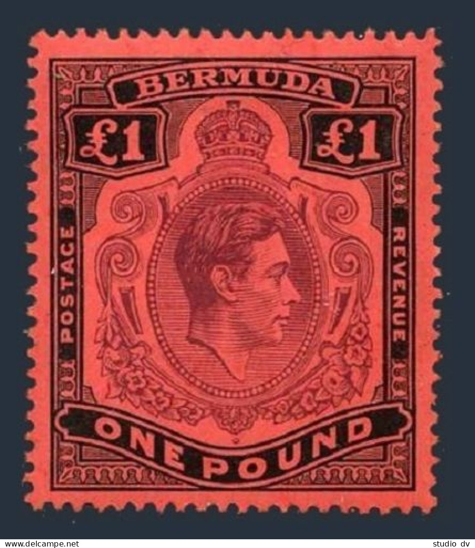 Bermuda 128,hinged.Michel 116c. King George VI,1951. - Bermudes