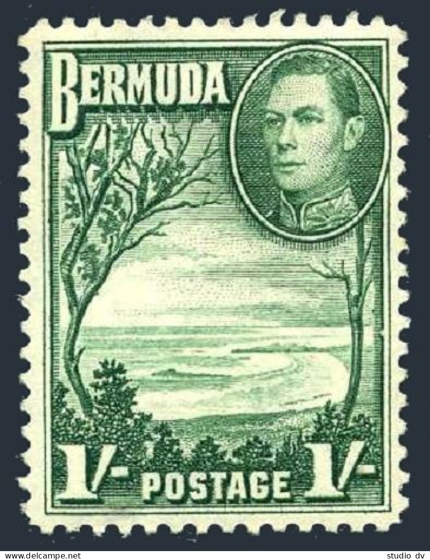 Bermuda 122,hinged.Michel 110. King George VI,1938.Grape Bay. - Bermuda