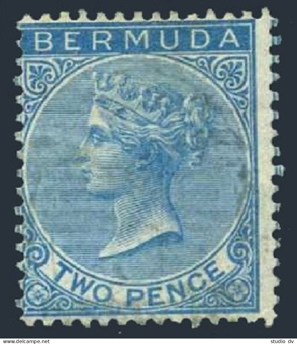 Bermuda 2, Used. Michel 2. Queen Victoria, 1866. - Bermuda