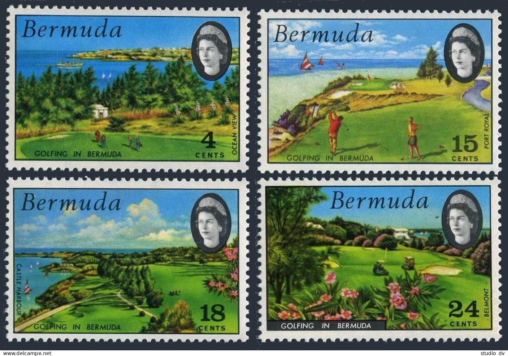 Bermuda 284-287, MNH. Michel 273-276. Golfing In Bermuda, 1971. - Bermuda