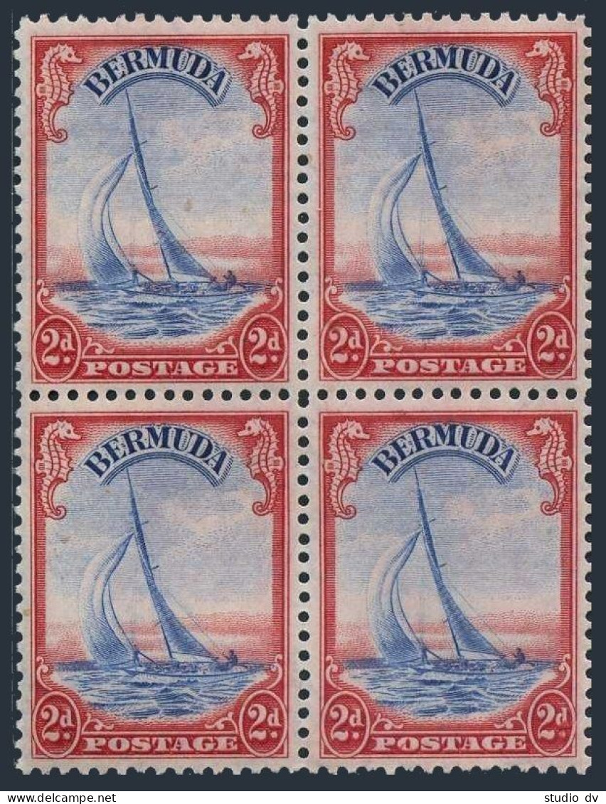 Bermuda 109A Block/4, MNH See Perforation. Michel 104. Yacht LUCIE, 1940. - Bermuda