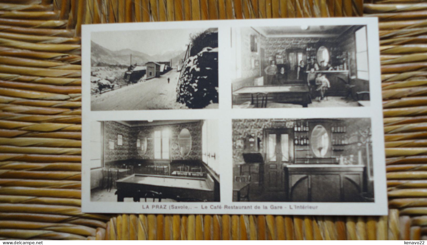 Carte Assez Rare , La Praz , Le Café Restaurant De La Gare , L'intérieur , Multi-vues - Sonstige & Ohne Zuordnung