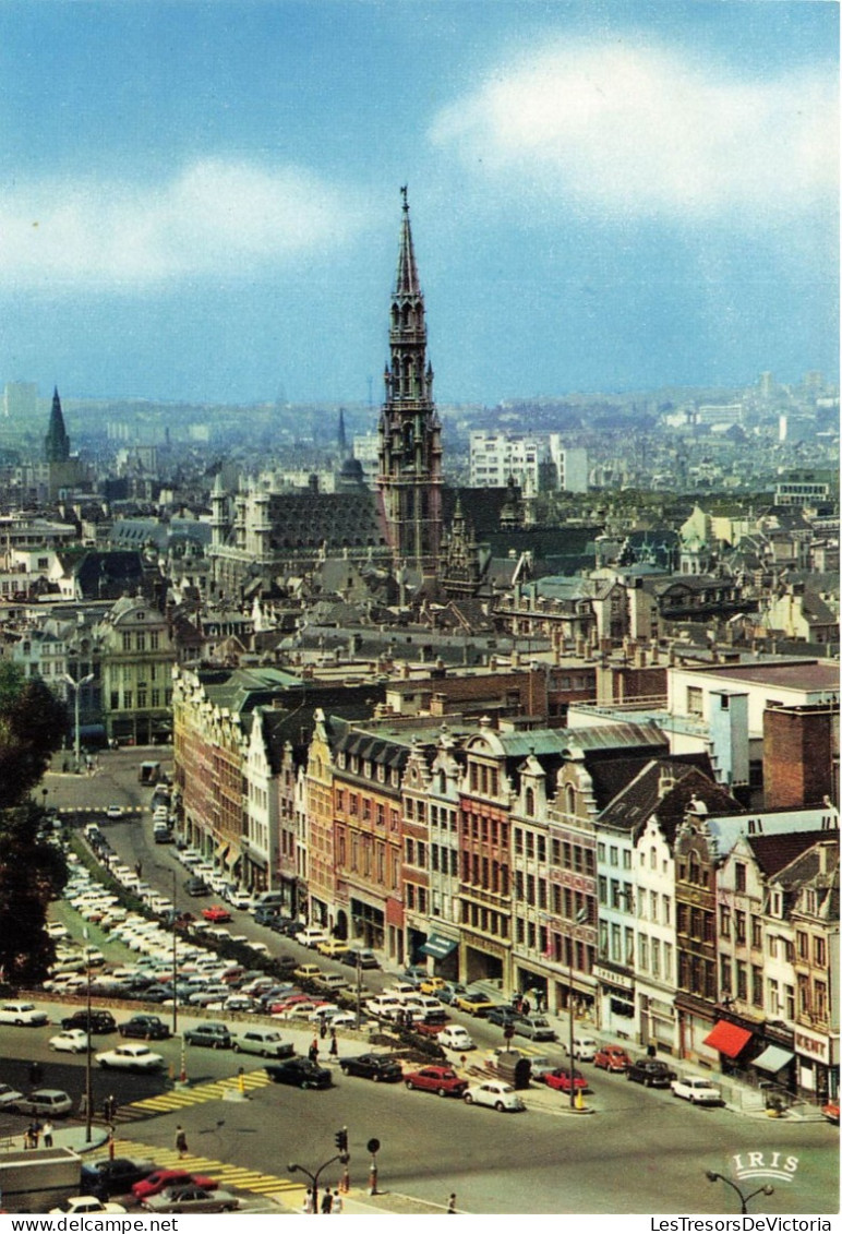 BELGIQUE - Bruxelles - Panorama De La Ville Et Hôtel De Ville - Colorisé - Carte Postale - Andere & Zonder Classificatie