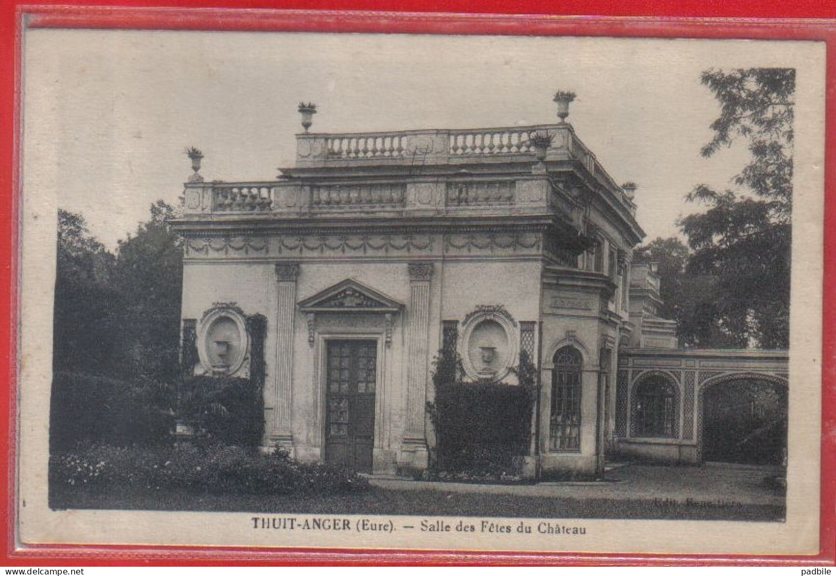 Carte Postale 27. Thuit-Anger  Salle Des Fêtes Du Chateau Très Beau Plan - Autres & Non Classés