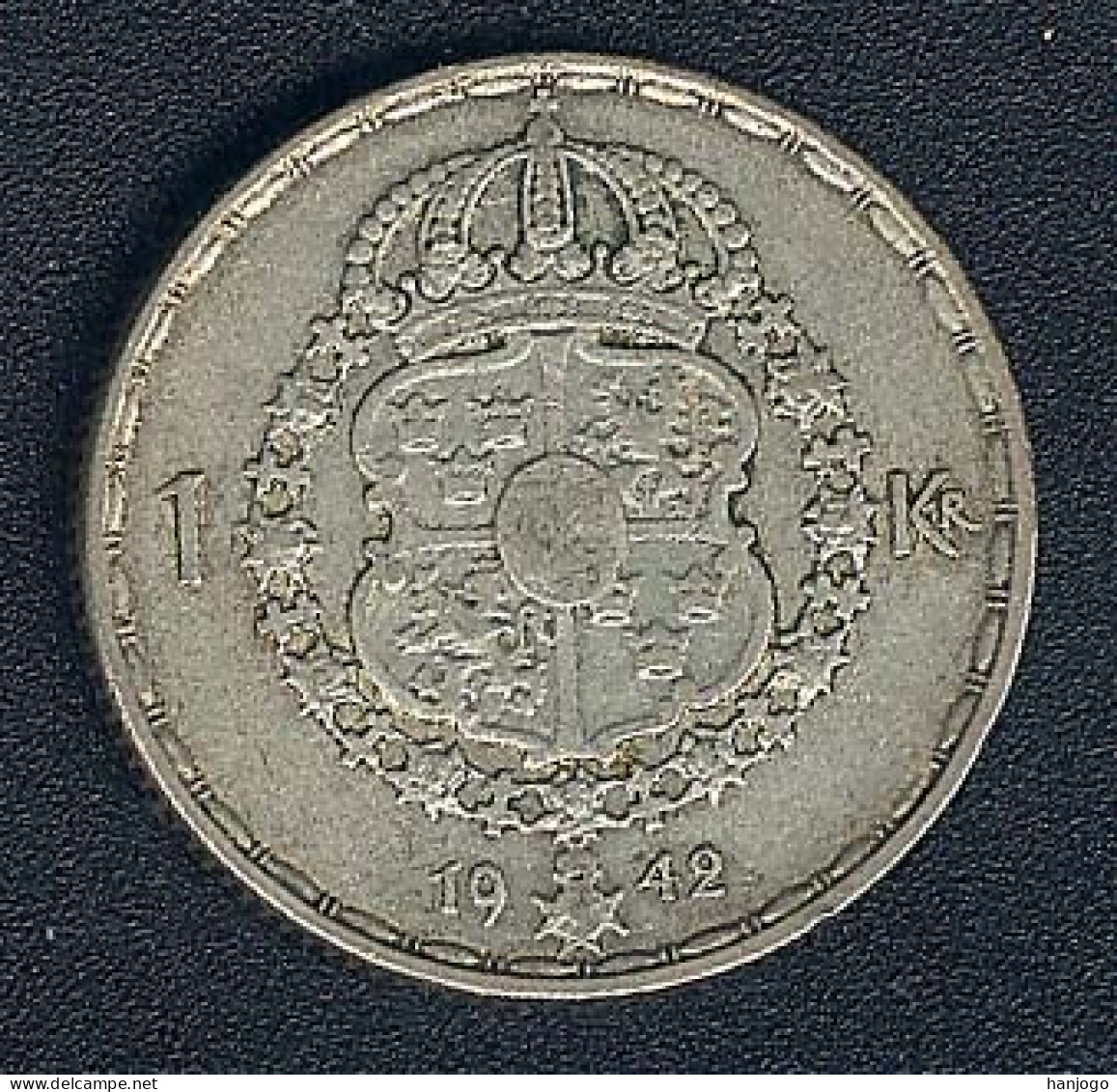 Schweden, 1 Krona 1942, Silber - Suède