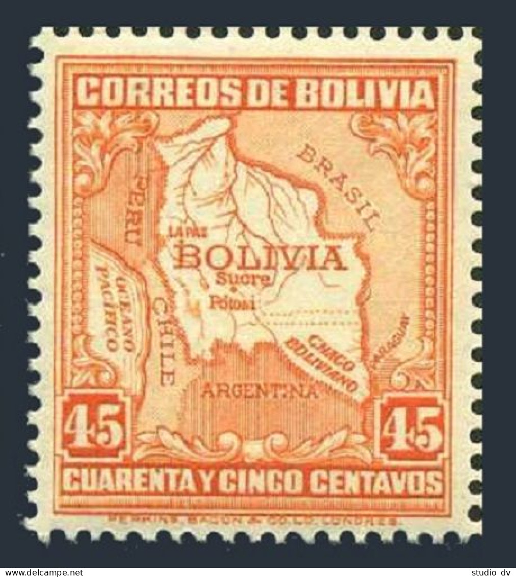 Bolivia 202, MNH. Michel 207. Map Of Bolivia, 1931. - Bolivie