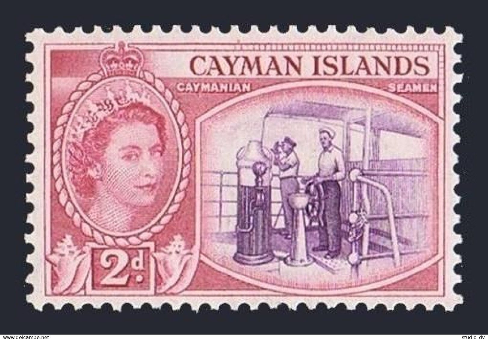 Cayman 139, Hinged. Michel 140. QE II,1953. Caymanian Seamen. - Iles Caïmans