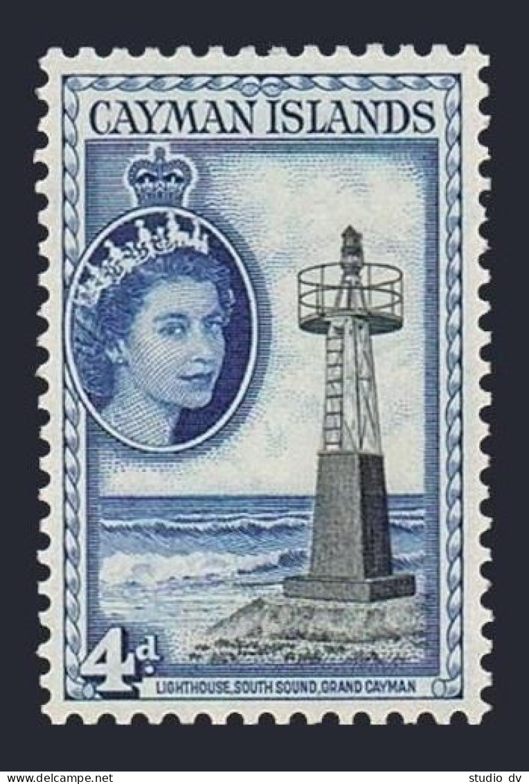 Cayman 142, MNH. Michel 143. QE II, 1953. Lighthouse. - Kaimaninseln