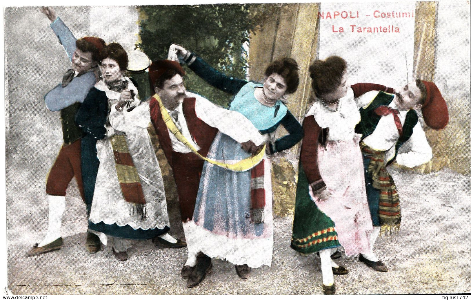 Napoli Costumi La Tarentella - Danses