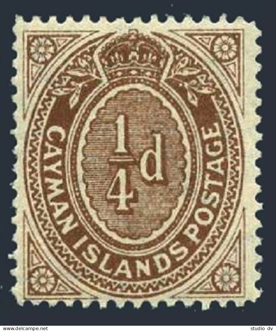 Cayman 31, Lightly Hinged. Michel 31. Numeral 1908. - Iles Caïmans