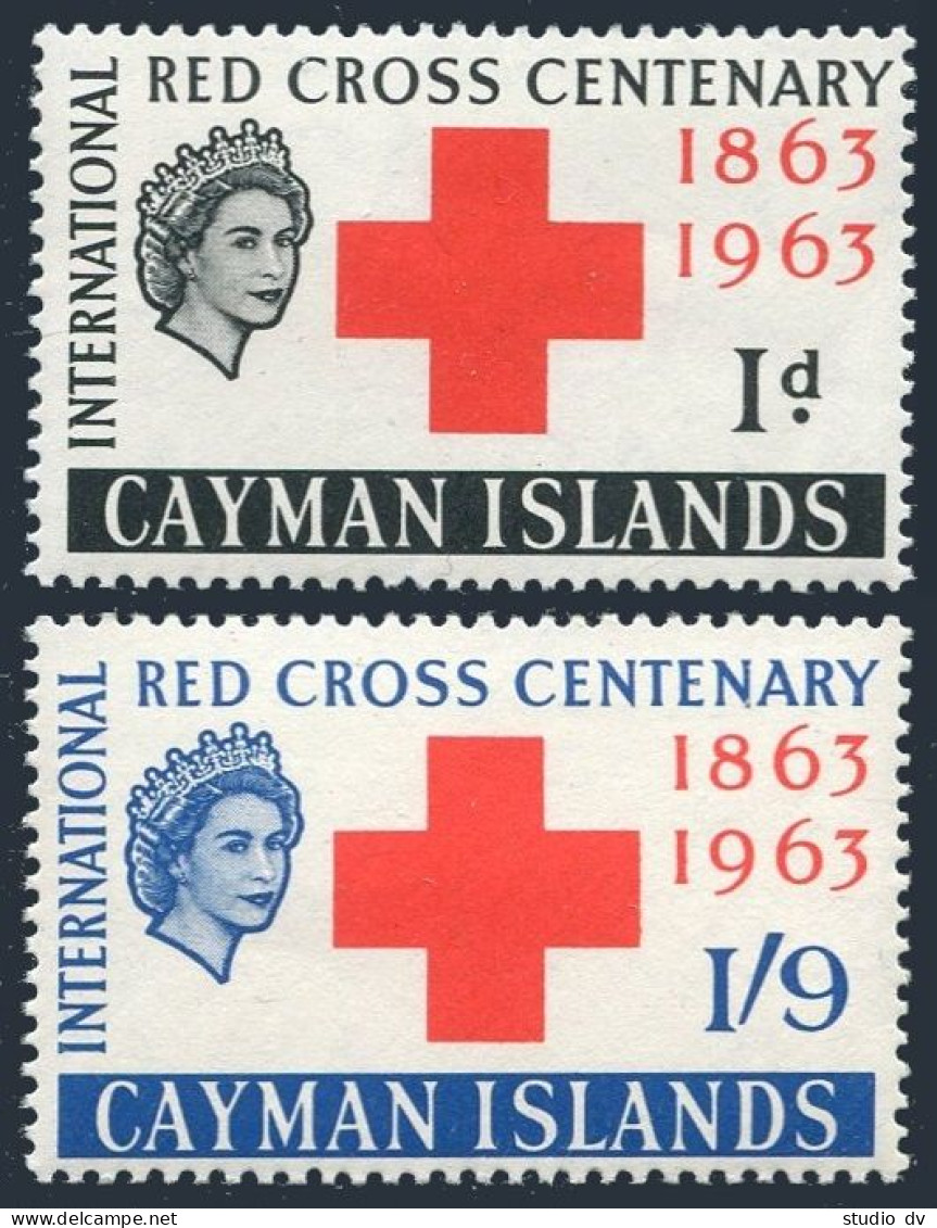 Cayman 169-170, MNH. Michel 170-171. Red Cross Centenary, 1963. - Iles Caïmans