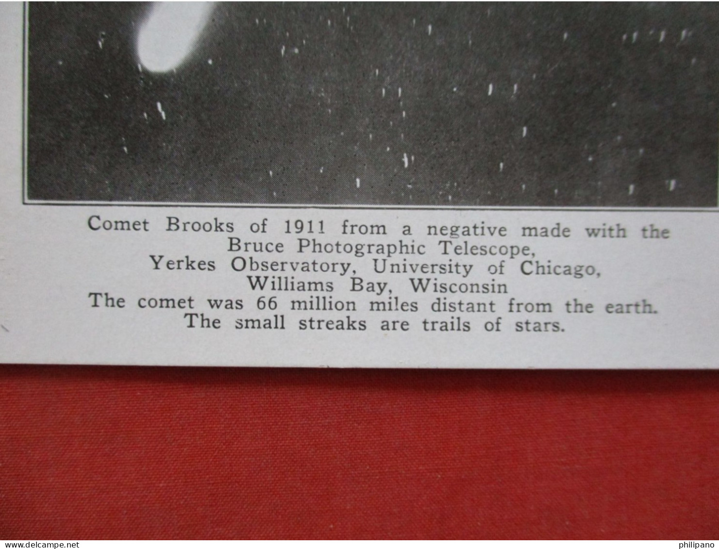 Illinois Comet Brooks  1911 Yerkes Observatory, Chicago, IL   Ref 6410 - Space