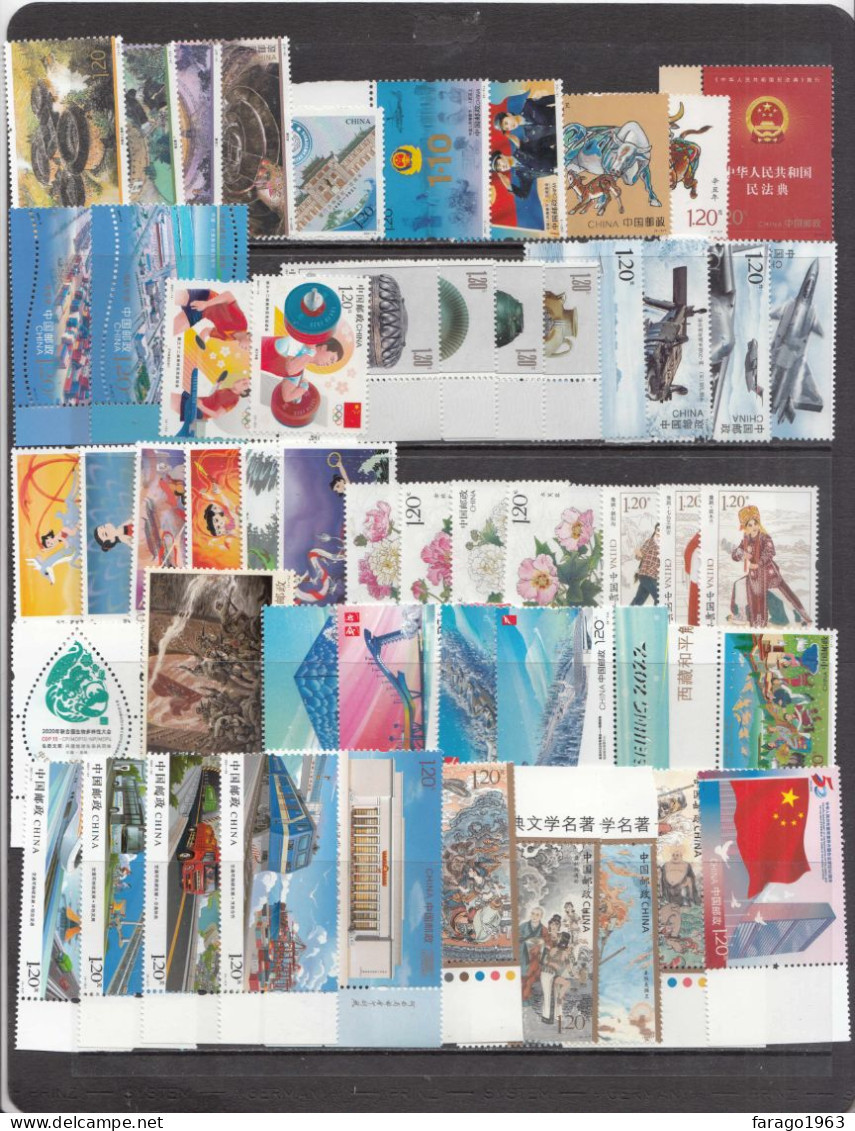 2021 China Year Set 69 Stamps & 6 S/s MNH - Lots & Serien