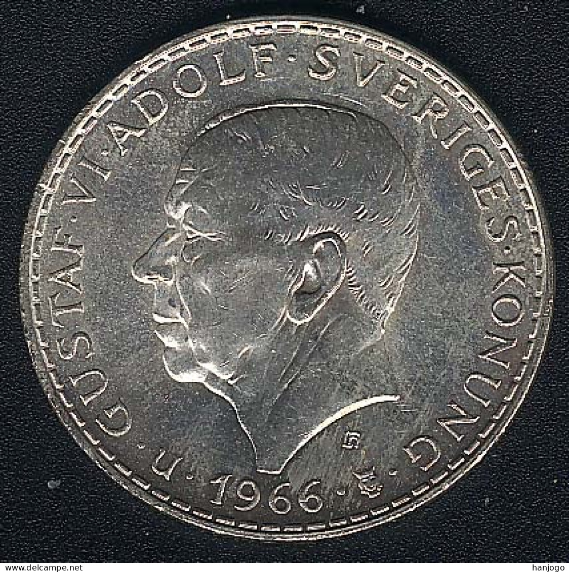 Schweden, 5 Kronor 1966, Silber - Sweden