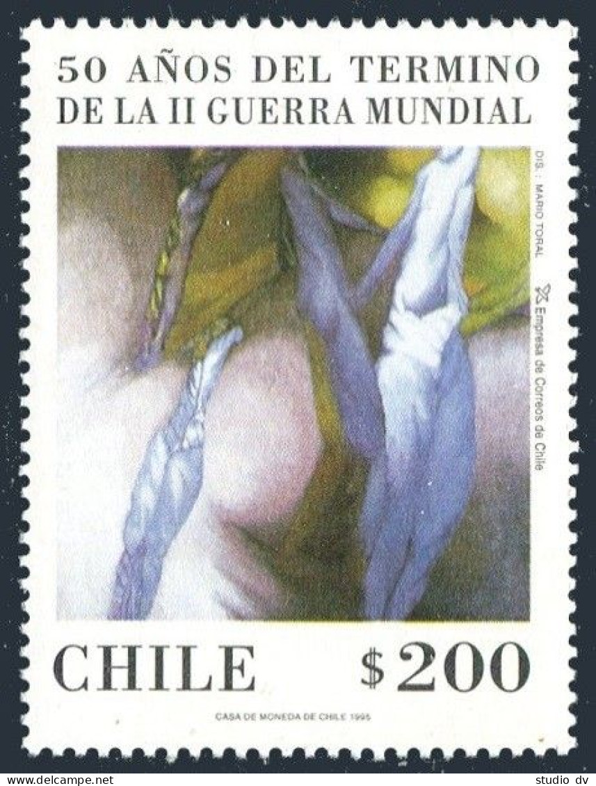 Chile 1157, MNH. Michel 1691, End Of WW II, 50th Ann. 1995. - Cile