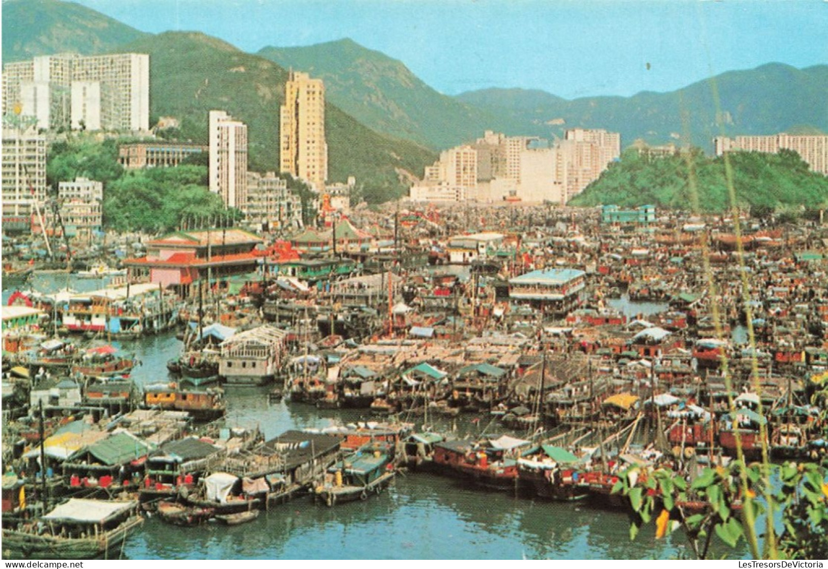 CHINE (HONG KONG) - Bird's - Eye View Of Aberdeen - Bateaux - Animé - Carte Postale - China (Hongkong)