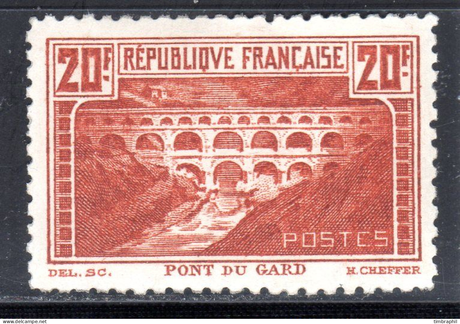 N° 262B (Pont Du Gard Type I) Neuf** TB: COTE= 2400 € - Neufs