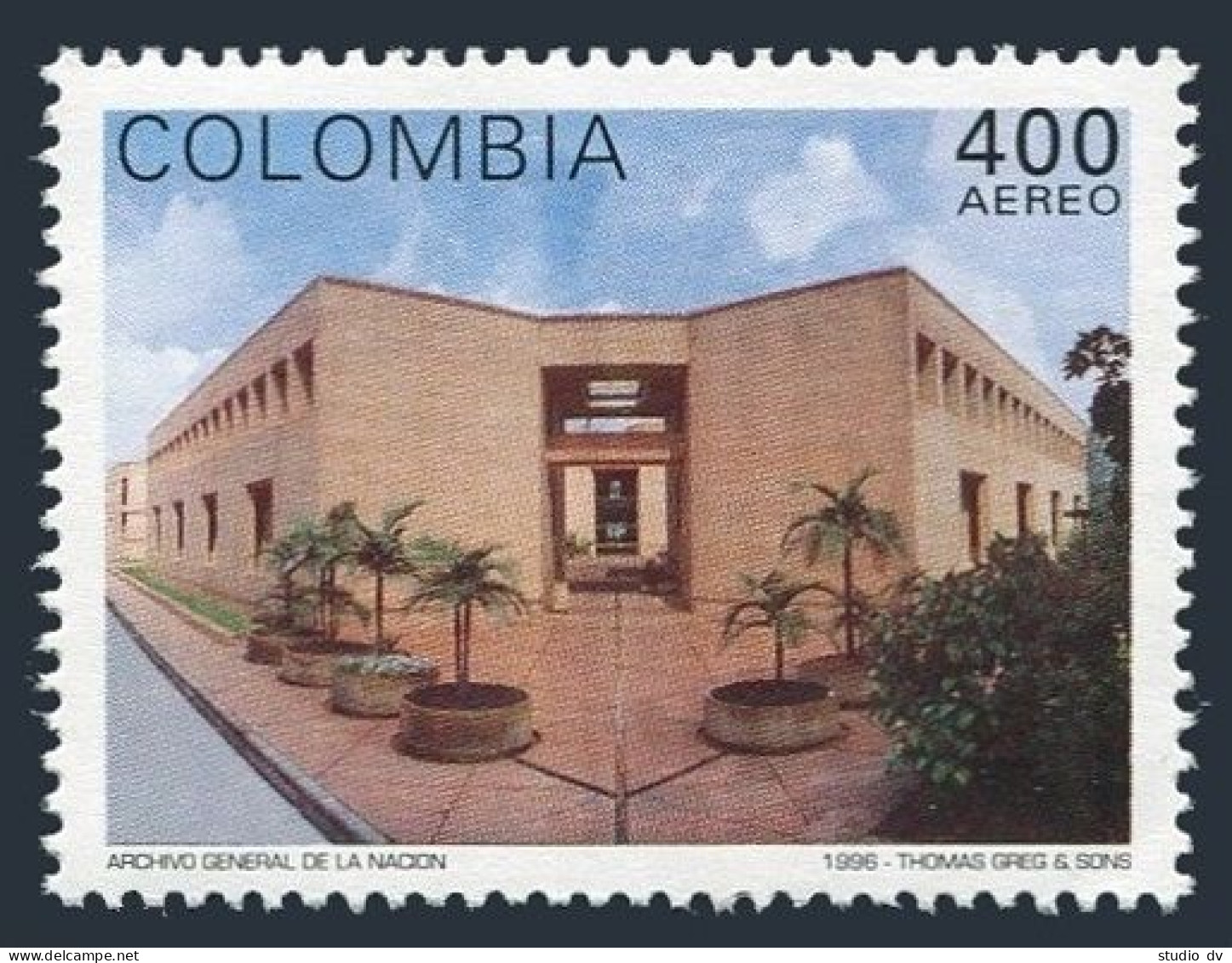 Colombia C888,MNH.Michel 2017. National Archives Building, 1996. - Colombia