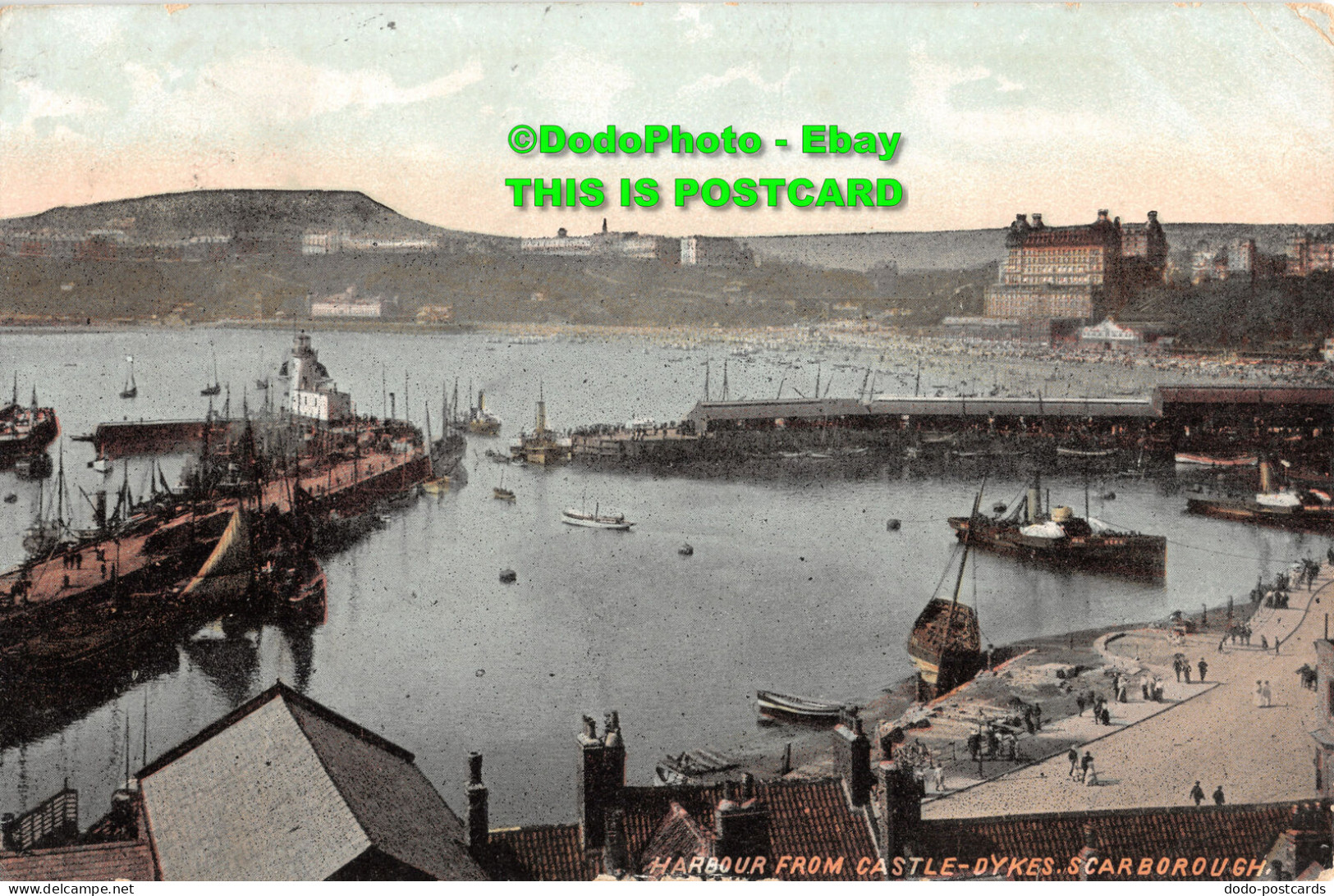 R419614 Scarborough. Harbour From Castle Dykes. Wherritt Eastboro Series. 1909 - World