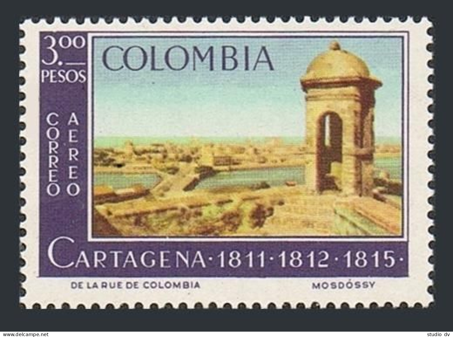 Colombia C461,MNH.Michel 1054. Cartagena's Independence In 1811.1964. - Colombie