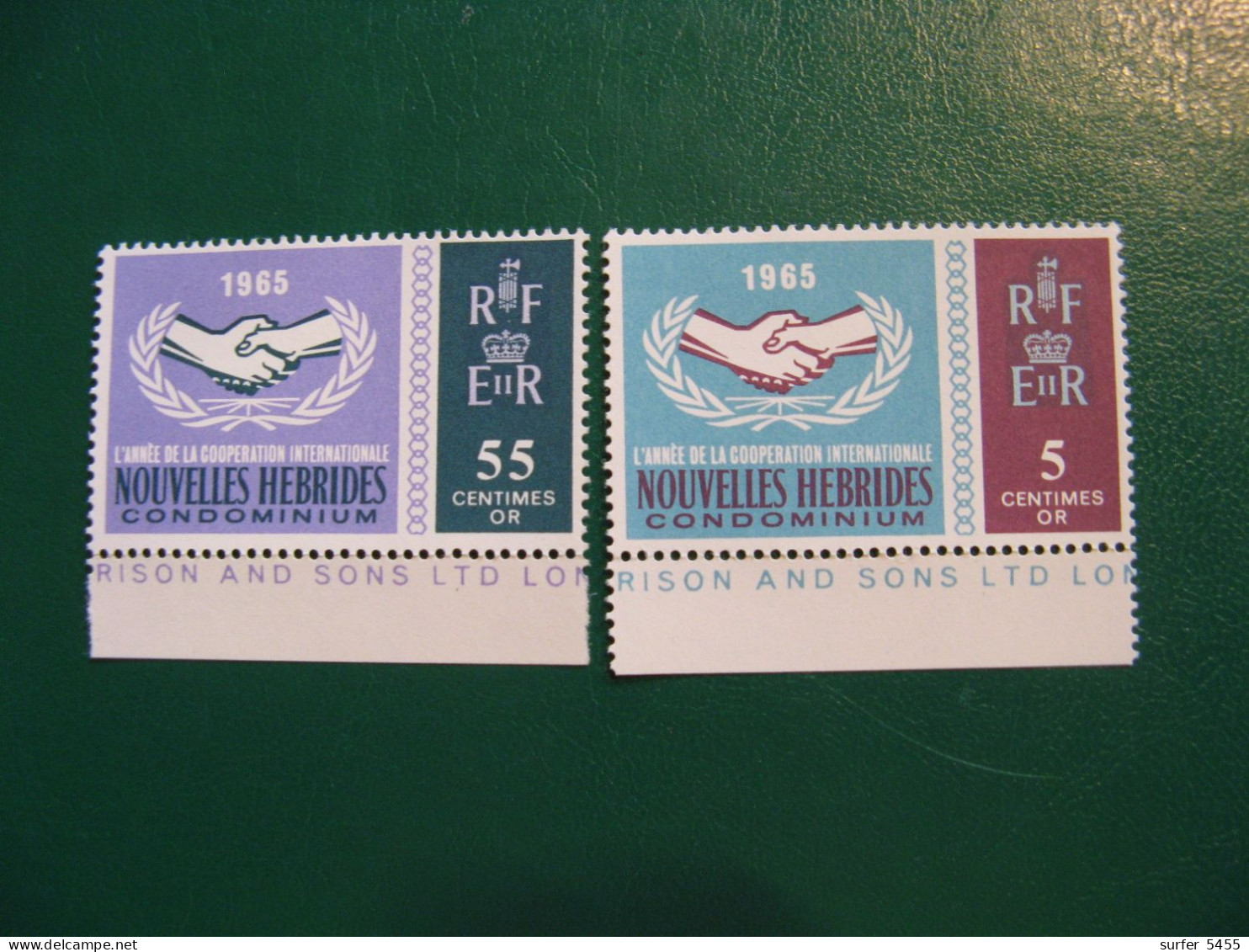 NOUVELLES HEBRIDES POSTE ORDINAIRE N° 223/224 TIMBRES NEUFS** LUXE COTE 8,50 EUROS - Ungebraucht