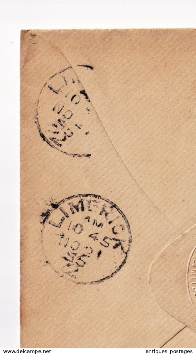 Postal Stationery 1895 Queen Victoria London Limerick The Provincial Bank Of Irland Limited Westminster Bank - Stamped Stationery, Airletters & Aerogrammes