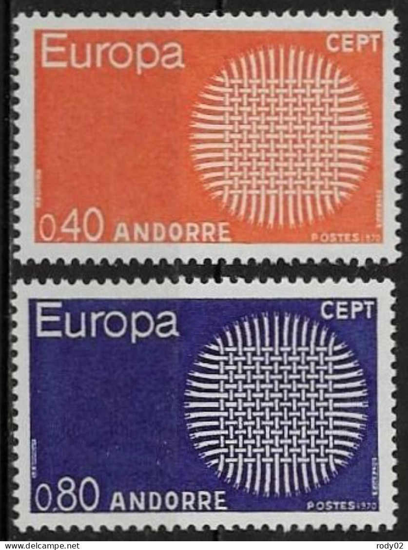 ANDORRE - EUROPA CEPT - N° 202 ET 203 - NEUF** MNH - Unused Stamps