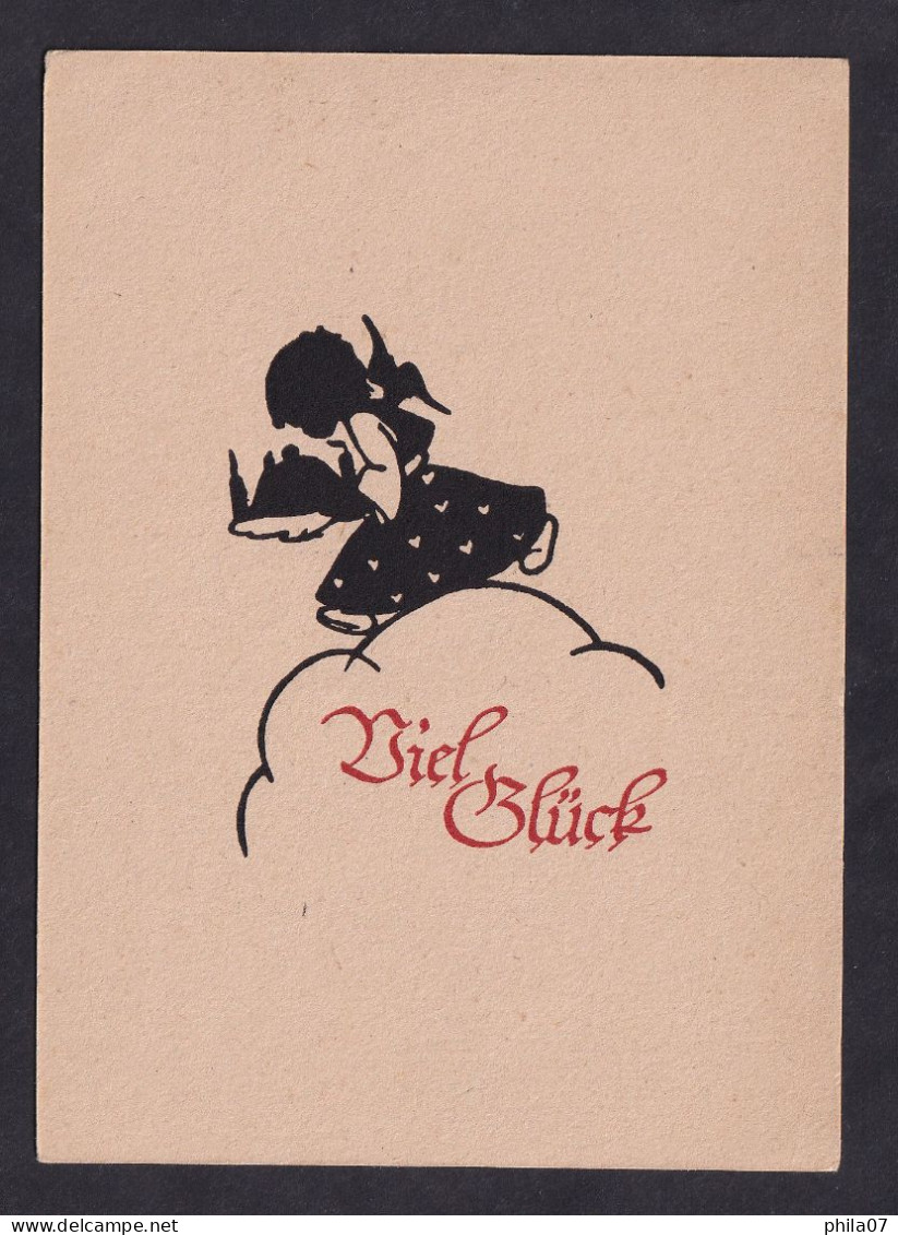 Viel Gluck / Postcard Not Circulated, 2 Scans - Silhouette - Scissor-type