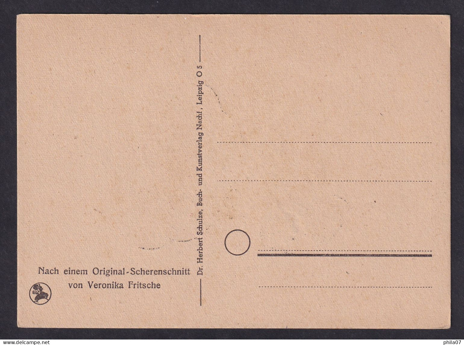 Viel Gluck / Postcard Not Circulated, 2 Scans - Scherenschnitt - Silhouette