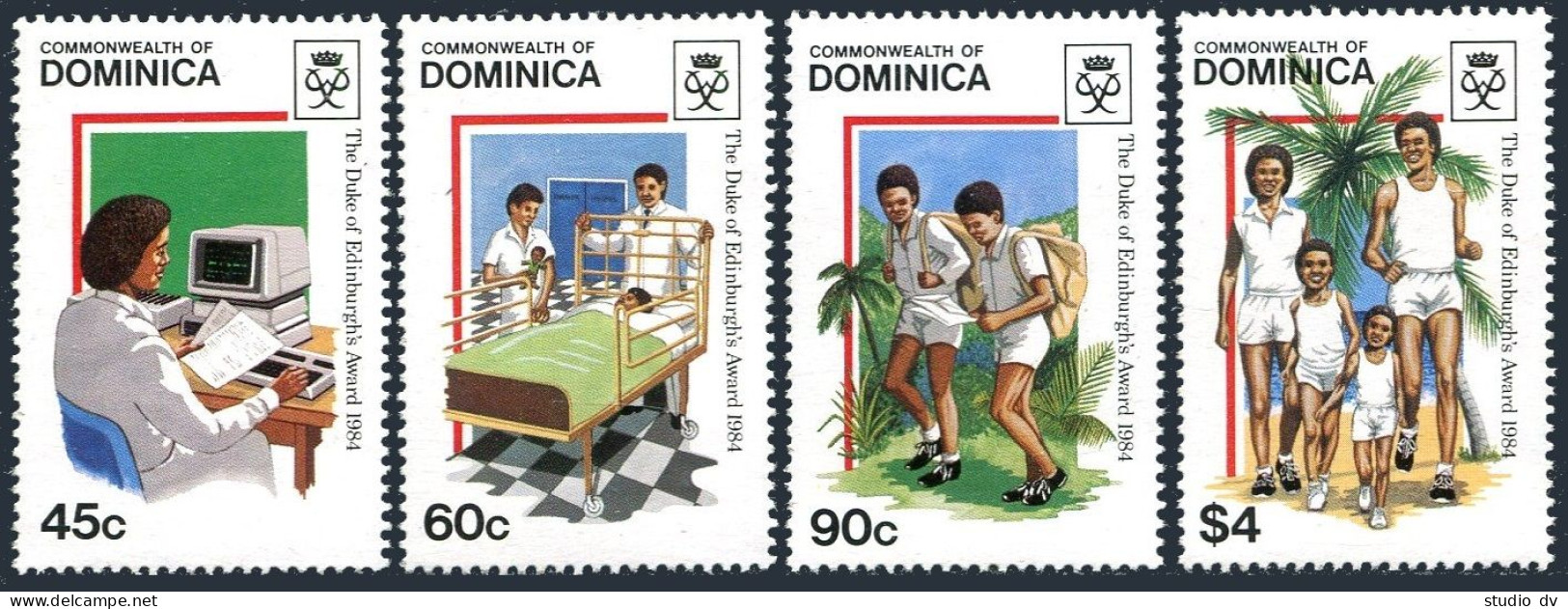 Dominica 896-899, MNH. Michel . Duke Of Edinburgh Awards, 1985. - Dominique (1978-...)