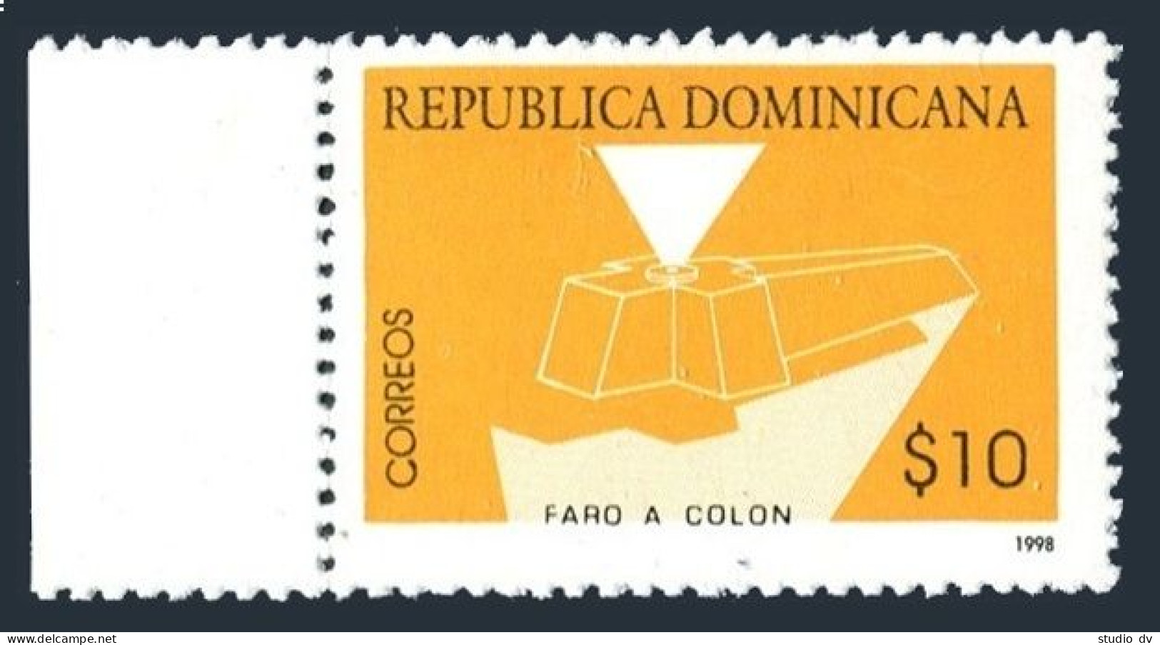 Dominican Rep 1299, MNH. Michel . Columbus Lighthouse, 1998. - Dominica (1978-...)