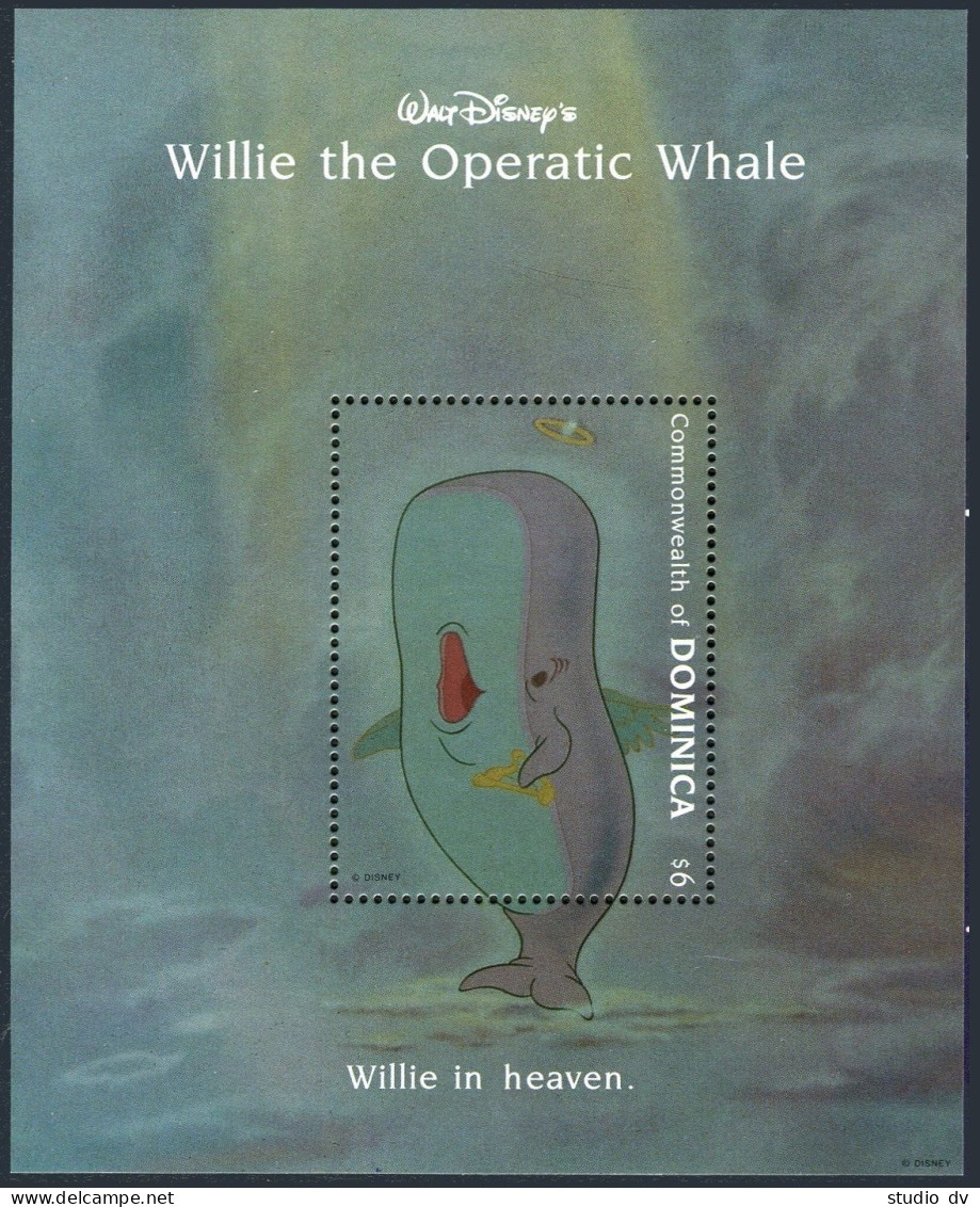 Dominica 1633, MNH. Michel . Willie The Operatic Whale, Walt Disney, 1993. - Dominica (1978-...)