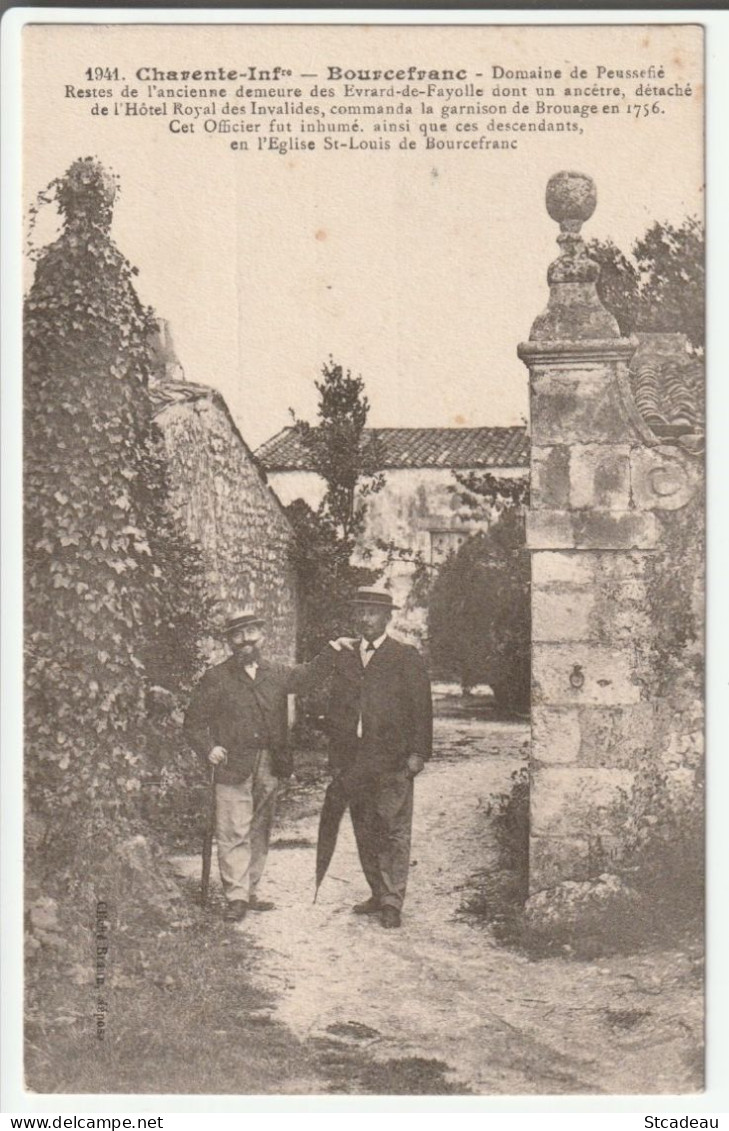 0011. Bourcefranc - Domaine De Peussefié - Evrard De Fayolle - Braun 1941 - Autres & Non Classés