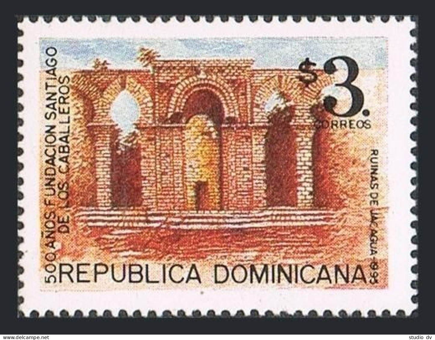 Dominican Rep 1195,MNH.Michel 1748. Santiago De Los Caballeros,500th Ann.1995. - Dominica (1978-...)