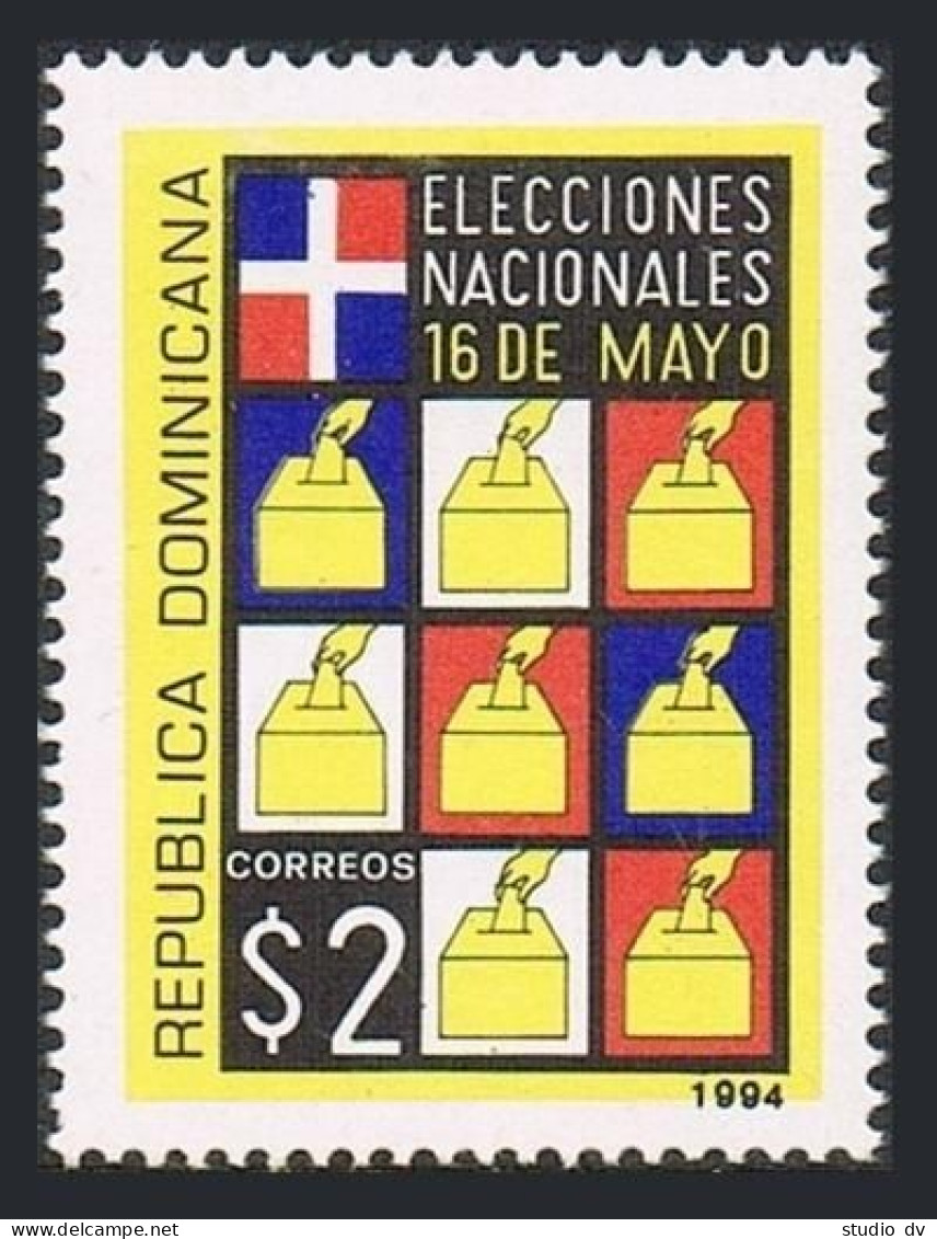 Dominican Rep 1162, MNH. Michel 1704. National Elections, May 19. 1994.  - Dominique (1978-...)