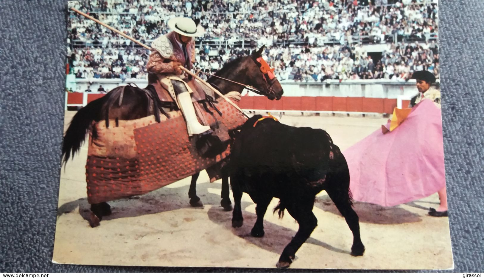 CPM TAUREAU CHEVAL TOROS PICADOR DANS UNE PIQUE ED RIVAS SAVIR - Stieren