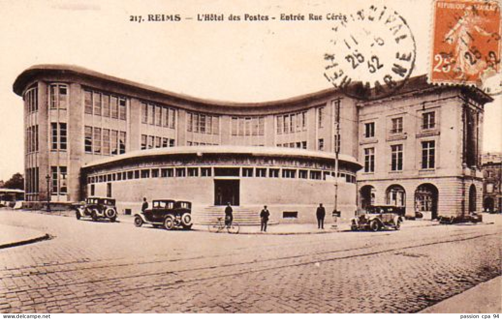 S20-019 Reims - L'Hôtel Des Postes - Entrée Rue Cérès - Reims