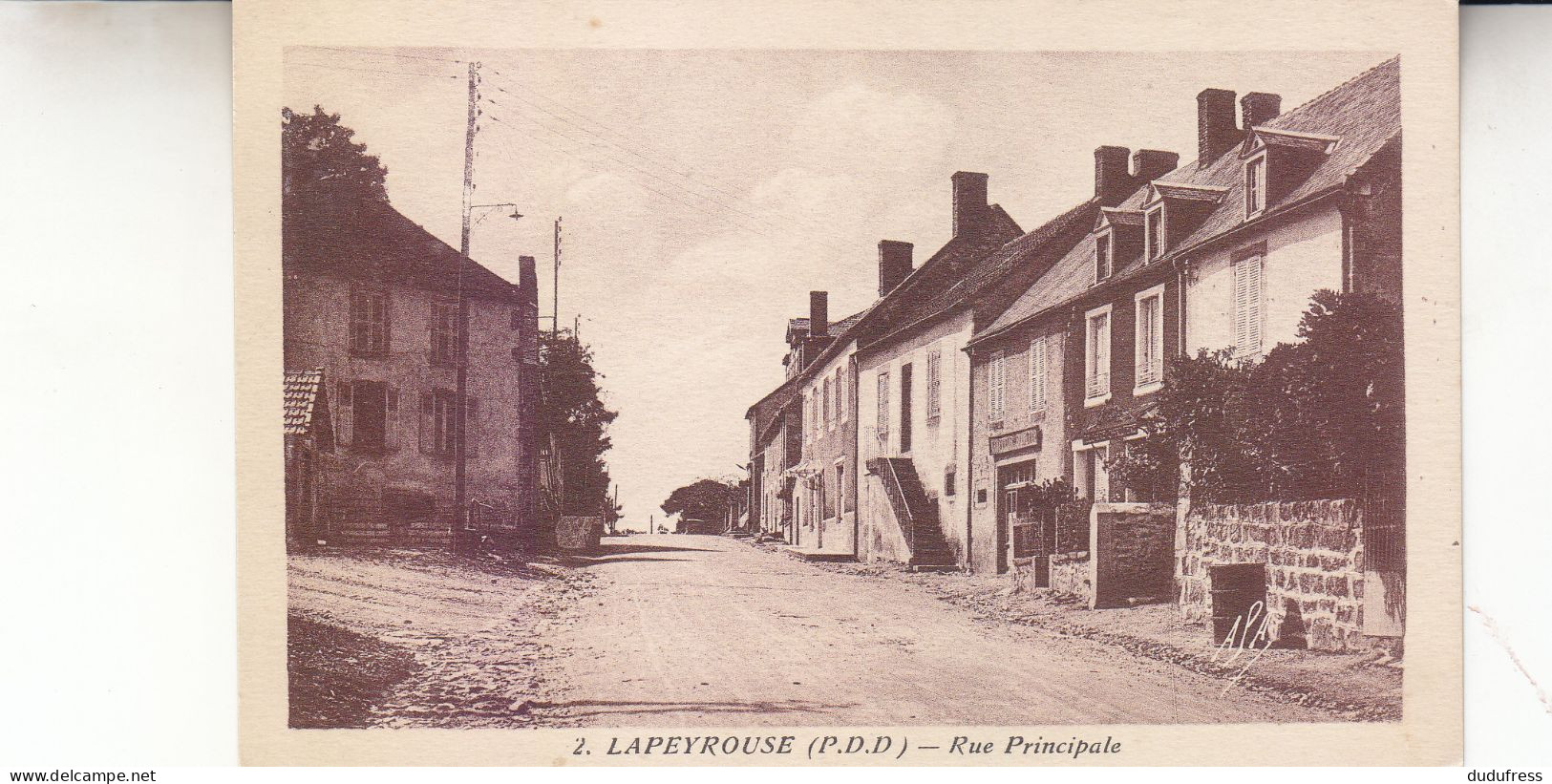 LAPEYROUSE  RUE PRINCIPALE - Sonstige & Ohne Zuordnung