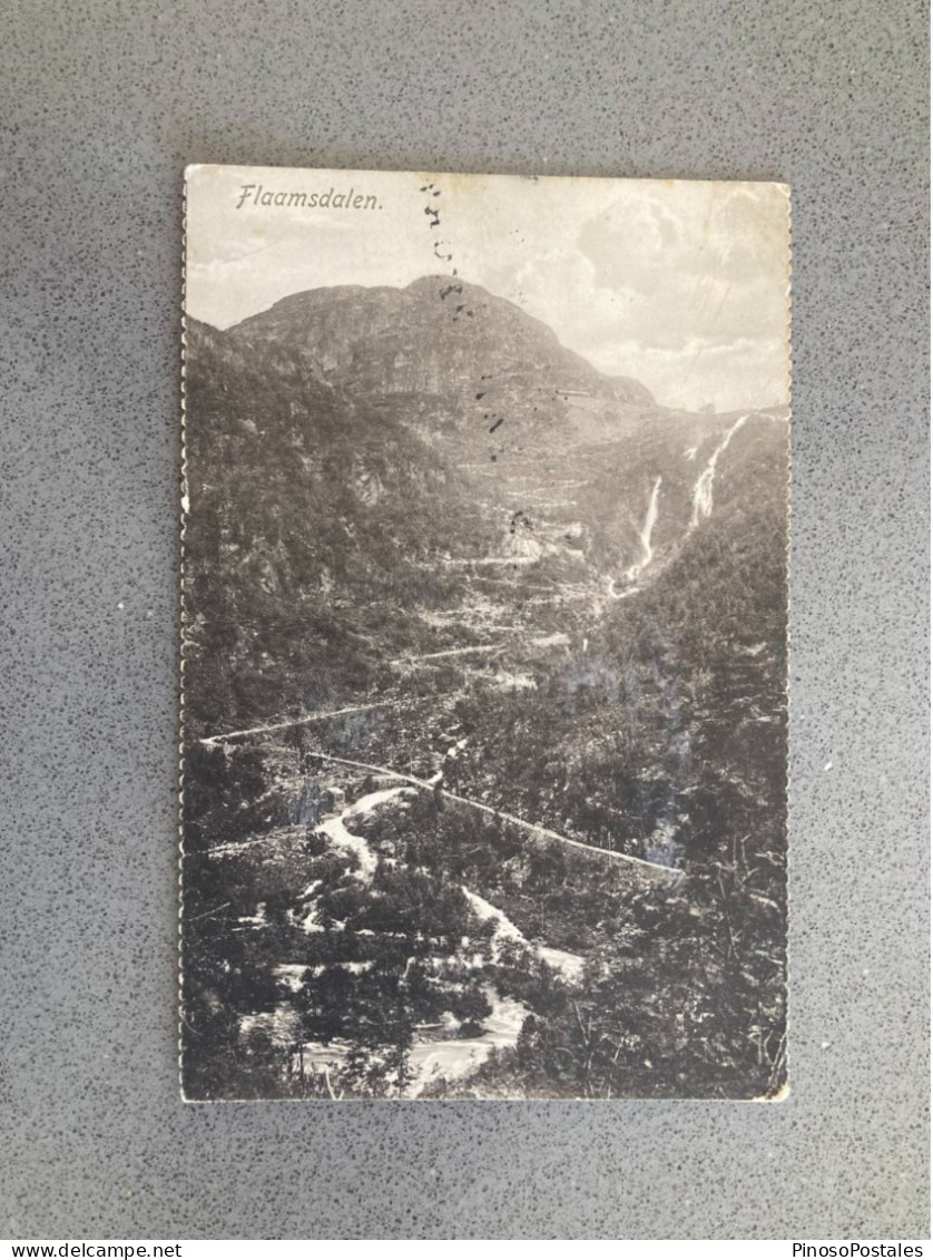 Flaamsdalen Carte Postale Postcard - Noruega