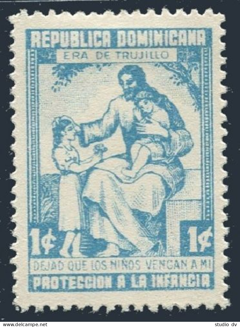 Dominican Republic RA13A,hinged. Tax Stamps 1951.Redrawn Brunette Child. - Dominican Republic