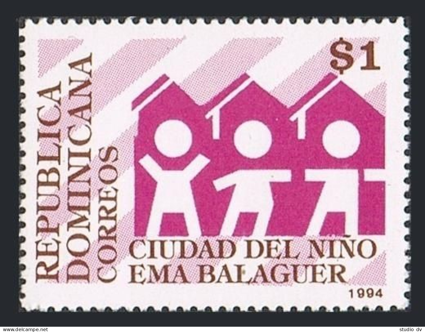 Dominican Rep 1165,MNH.Michel 1708. Ema Balaguer City Of Children,1994. - Dominican Republic