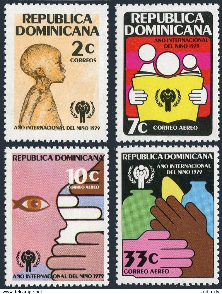 Dominican Rep 807, C287-C289, MNH. Michel 1216-1219. Year Of Child IYC-1979. - Dominicaine (République)