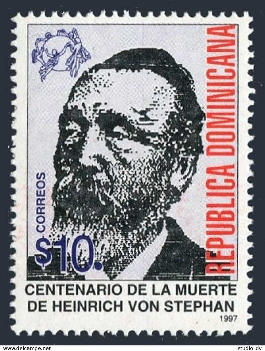 Dominican Rep 1252,MNH.Michel 1851. Heinrich Von Stephan,founder UPU,1997. - Dominicaanse Republiek