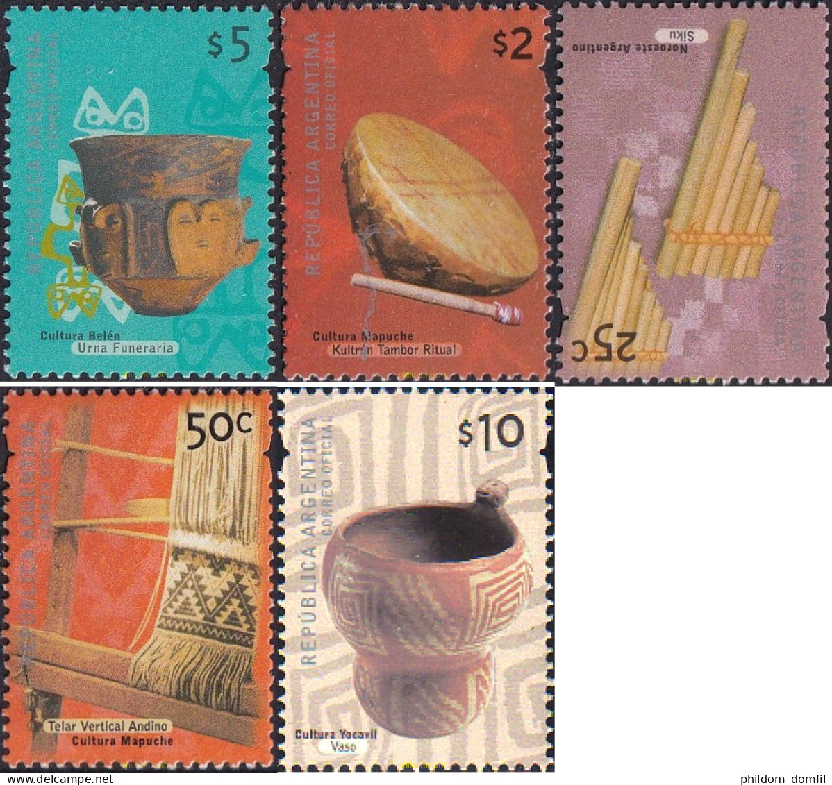 730697 MNH ARGENTINA 2000 OBJETOS TRADICIONALES - Unused Stamps